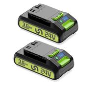2X 3Ah Replacement for Greenworks 24V Battery 29842 29852 BAG709 BAG710 Compatible with Greenworks 24V Batteries Power Tools 20352 22232 2508302 Cordless Tools