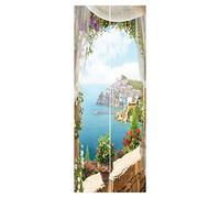 2x 3D Door Wallpaper Art Reusable Posters Waterproof Home Decor, style C