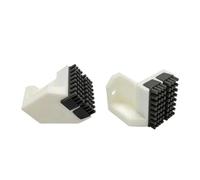 2x 3D Printer Nozzle Wiper, Silicone Extruder Head Cleaning Brush, Printer Head Wiping Upgrade Part, Practical Nozzle Accessories for 3D Printer Maintenance- White