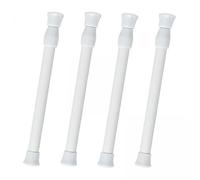 ＡＷＨＡＯ 2x 4 Pieces Mini Curtain Rod Compact Closet Rods for Wardrobe Cupboard Kitchen