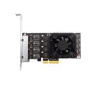 2X 4 Port PCIE POE Network Card 10/100/1000/2500Mbps Gigabit Industrial Ethernet Converter 20G PCIE X4 Adapter 8125BG