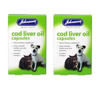 2x 40 Johnsons Veterinary Products Cod Liver Capsules - Bundled by GetInStyle Shop
