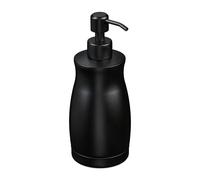 2x 400ml black soap dispensers, set for disinfectant and rinse