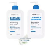 2x 400ml Face Facts Ceramide Moisturising Body Lotion With Hyaluronic Acid