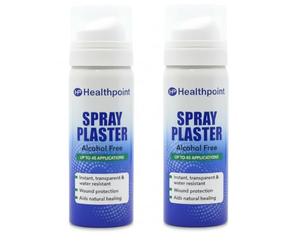2X 40ml Healthpoint Spray Plaster Transparent Film Graze Cuts - Alcohol Free - Bundled by GetInStyle Shop