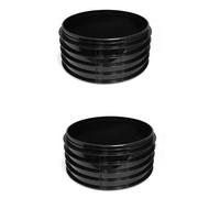 2x 450mm Inspection Chamber Risers 235mm Height Underground Drainage Riser