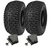 2x 4Ply Lawn Mower 11x4.00-4 Grass Two Tyres & Tubes Garden TR87 Golf Buggy Turf