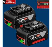 2X 5.0Ah For Bosch Professional GBA 18V Lithium-Ion Battery BAT609 BAT620 BAT610