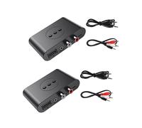 2X 5.2 Audio Receiver RCA 3.5mm AUX Jack Stereo Music Wireless Adapter with Mic for Car Kit Speaker Amplifier