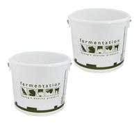 2x 5 Litre Fermentation Bucket 1 gallon Vessel Home brew Beer & Wine Making