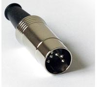 2x 5 Pin DIN Plug Male Solder Audio MIDI Cable Connector - 180 Degree Pin Config