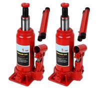 2x 5 Ton (5000kg) Heavy Duty Hydraulic Bottle Jacks - Powerful Lifting Ram for Car, Van, Boat & Truck 177 X 345mm