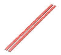 2X 500 mm Clear Acrylic Flexible Hinges, Self-Adhesive, No Glue Required | 500 mm, clear: Slim one-piece self-adhesive hinges; no metal pin to rust or jam; lids, covers, cases