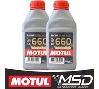 2x 500ml Motul RBF 660 Factory Line Synthetic DOT 4 Racing Brake Clutch Fluid