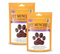 2x 50g Pet Munchies Liver and Chicken Dog Training Treats, Grain Free Tasty Bites with Natural Real Meat, Low in Fat and High in Protein - Bundled by GetInStyle Shop