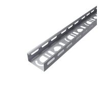 2X 50mm Medium Duty Cable Tray 3M Length Pre-Galvanised