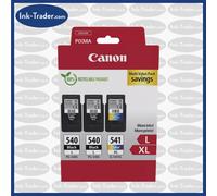 2x 540L Black / 1x 541XL Colour Valuepack - For Canon PIXMA Printers