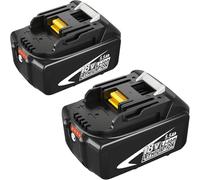 2X 5500mAh Replacement for Maki-ta 18V Battery BL1860B BL1860 BL1850B BL1850 BL1845 BL1840B BL1840 BL1830B BL1830 for Maki-ta Battery 18V BL1835 BL1820 BL1825 BL1815 LXT-400 194204-5 194205-3 Powayup