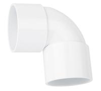 2X 56mm 92 Degree Solvent Weld Bend White Plastic Waste Pipe Fitting