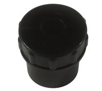 2X 56mm Solvent Weld Access Cap - Black PVC Waste Fitting - Secure Pipe Inspection & Maintenance Point