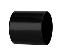 2X 56mm Solvent Weld Straight Coupling Black Plastic Waste Pipe Connector