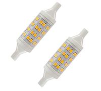 2X 5w LED 78mm R7S Tungsten Halogen Floodlight Replacement Light Bulb. J78 Double-Ended Linear Reflector lamp. 3000k Warm White. 420 Lumen Output. Replacement for 50w / 60w Halogen Lamp