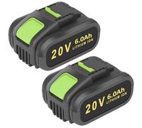2X 6.0Ah Replacement Battery WA3553/WA3551 for Worx Cordless Power Tools WA3551 WA3572 WA3553 WX390 WX176 WX178 WU268 WX166.4 WX372.1 WX800 WG259E WA3760 WA3881