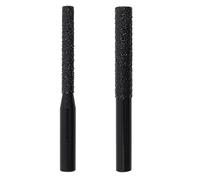 2x 6.35mm Shank Brazed Router Bits Black Straight Shank Milling Cutter For For Quartz Stone Marble 6.35mm Straight Shank Router Bits For Seaming Edging Trimming Machine