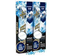 2x 60 Polar Blast Extra Slim Filter Tips with Crushball - Menthol Mint Flavour, 5.7mm - Bundled by GetInStyle Shop