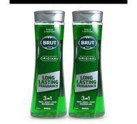 2x 600ml Brut ORIGINAL 3 in 1 Hair, Body & Face Shower Gel 600ml