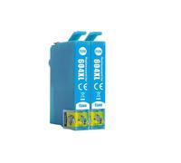 2x 604XL Cyan Compatible Ink Cartridges to replace Epson Pineapple 604 ink For Epson WF2935DWF Printers