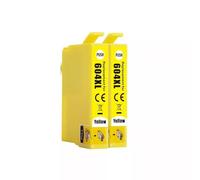 2x 604XL Yellow Compatible Ink Cartridges to replace Epson Pineapple 604 ink For Epson WF2930DWF Printers