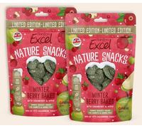 2x 60g Burgess Excel Nature Snacks Winter Berry Bakes with Cranberry and Apple, Natural Forage Ingredients - Bundled by GetInStyle Shop