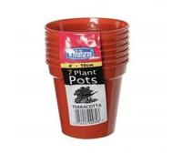 Whitefurze 10cm Pots, Brown