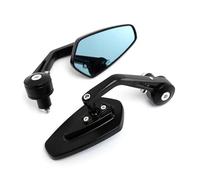 2x 7/8" 20mm Motorcycle Rear View Mirrors Motorbike Handlebar End Side Mirror