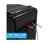 2X 7 Port USB 3.0 Hub 5Gbs 5.25inch CD-ROM Drive Bay CD ROM Front Panel for Computer Case