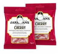 2x 73g Jakeman Cherry Soothing Menthol Lozenges | Traditional Hard Candy - Bundled by GetInStyle Shop