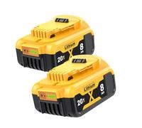 2X 8000mAh Replacement for Dewalt 18V Battery, Compatible with Dewalt Battery DCB182 DCB200 DCB184 DCB101 DCB107 DCB112 DCB105 DCB115 DCB203 with LED Indicator