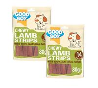 2x 80g GoodBoy Chewy Lamb Strips - Bundled by GetInStyle Shop