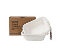 2x 8inch Rectangular Pulp Bread Proofing Basket Sourdough Banneton Brotform with 2 pieces Linen Liner Cover For Professional and Homemade Artisan Bread Baking Supply