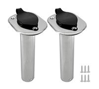 2x）90 Degree ROD Holders Stainless Steel Rubber Cap, Liner, Gasket