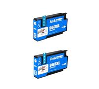 2x 963XL Cyan Compatible Ink Cartridges For HP OfficeJet Pro 9010 Printer