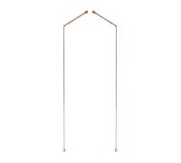 2X 99.9% Copper Dowsing Rods for Water Detection, Treasure Hunting & Mineral Finding, Rose Gold Metal Sensing Probes