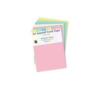 2x A4 Pastel Paper Assorted Colours 100 Sheets (80gsm)