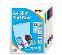 2X A4 Slim Tuff Storage Box Case