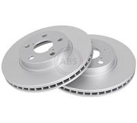 2x Abs 16892 Front Vented Brake Discs 260mm Fits Toyota Avensis Corona