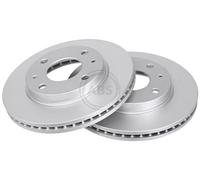 2x Brake disc Vented 17528 A.B.S. for HYUNDAI LANTRA Mk II LANTRA Mk II Estate