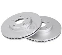 A.B.S. Brake Disc 17586 Vented Coated – Front Set 2x – Fits Ford Focus/C-Max, Volvo S40/C30/V50