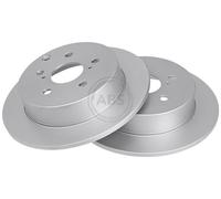 ABS All Brake Systems Brake Disc 17609 Rear Solid 2x for Toyota Corolla Verso (05-09)