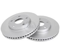 Front Set 2x Brake Discs A.B.S. 17618 for Toyota Avensis (01-05)